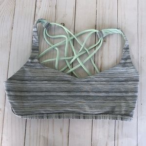 Lululemon - Blue and Grey Sports Bra NWOT Size 8